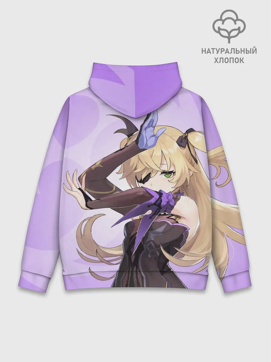 Худи мужской база хлопок / GENSHIN IMPACT, ФИШЛЬ
