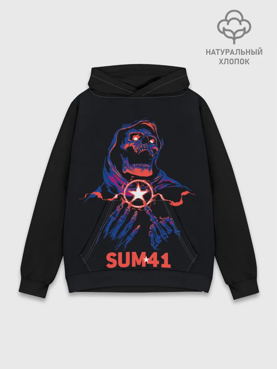 Худи мужской база хлопок / Sum 41