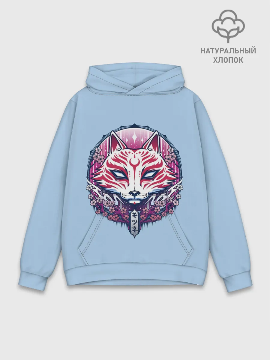 Худи мужской база хлопок / Киса | Сакура