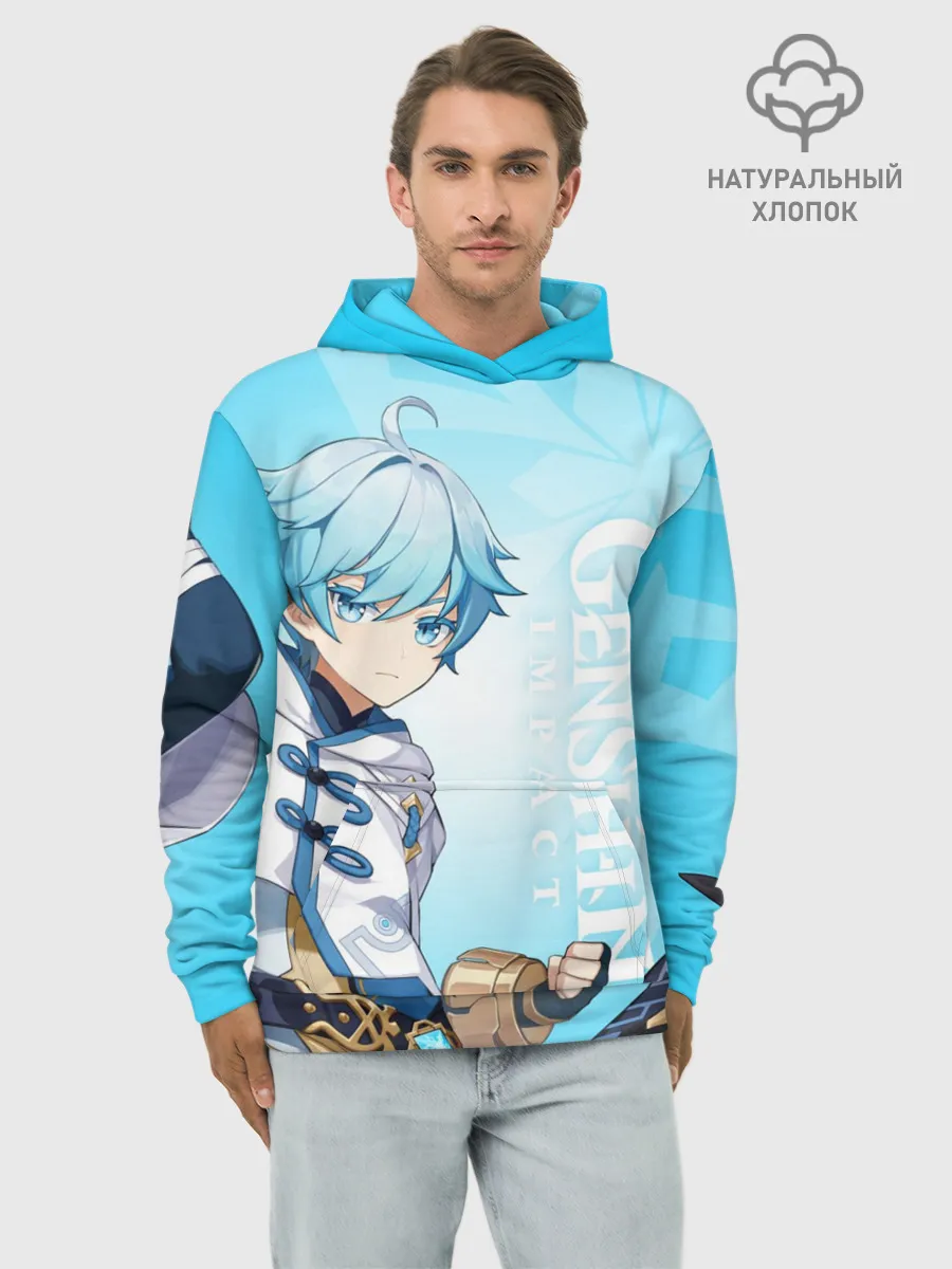 Худи мужской база хлопок / GENSHIN IMPACT, ЧЖУН ЮНЬ