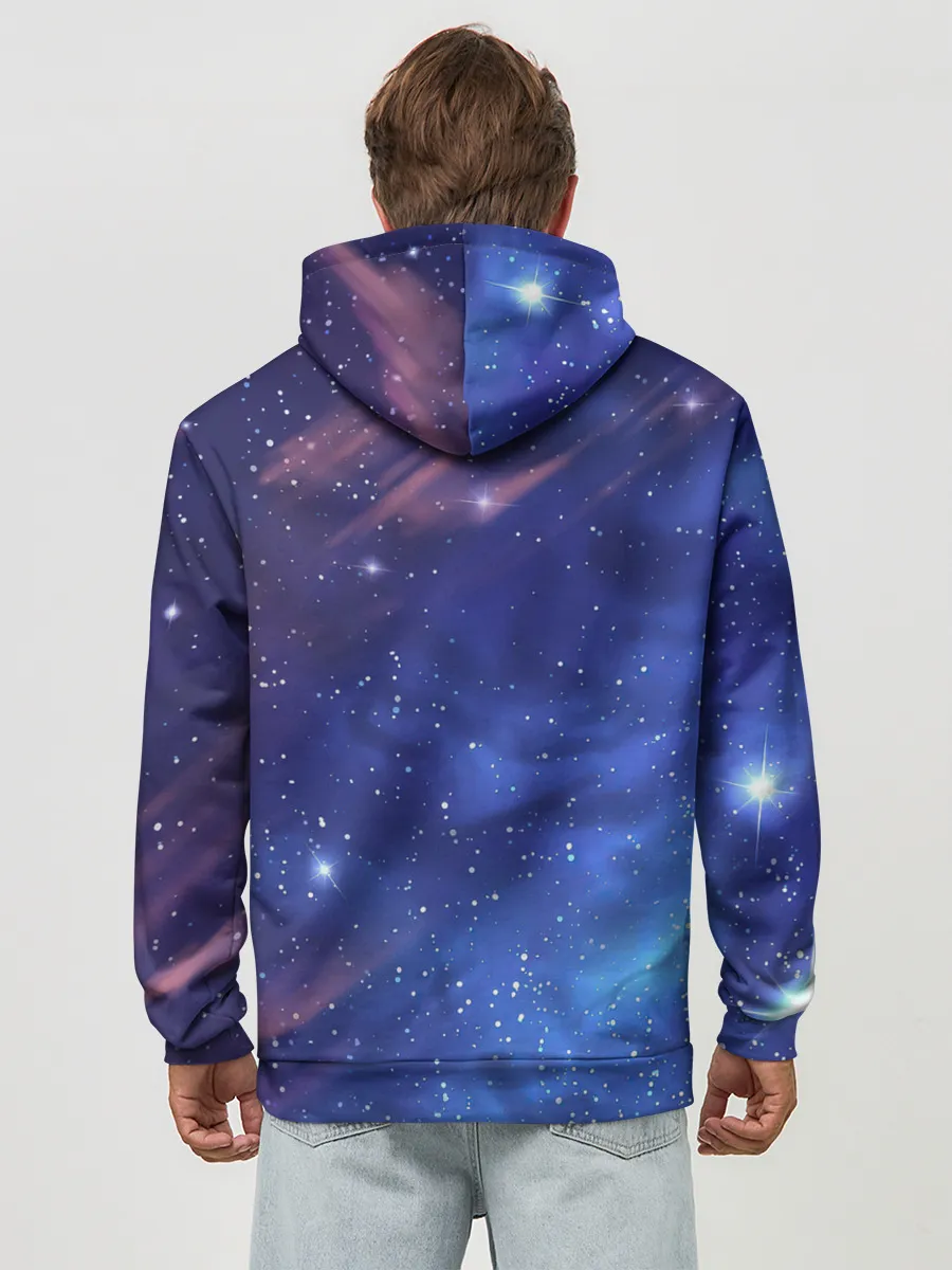 Худи мужской база хлопок / Звёздное небо