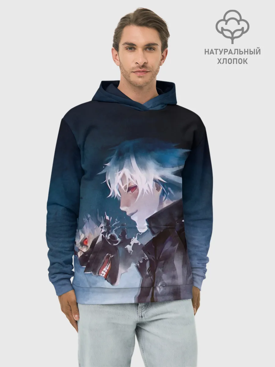 Худи мужской база хлопок / Кен Канеки