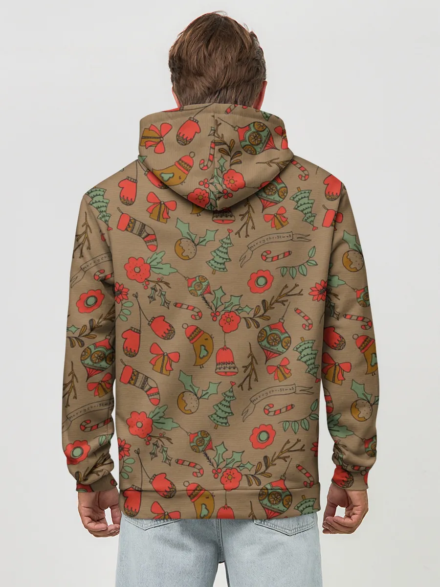 Худи мужской база хлопок / Merry Christmas!