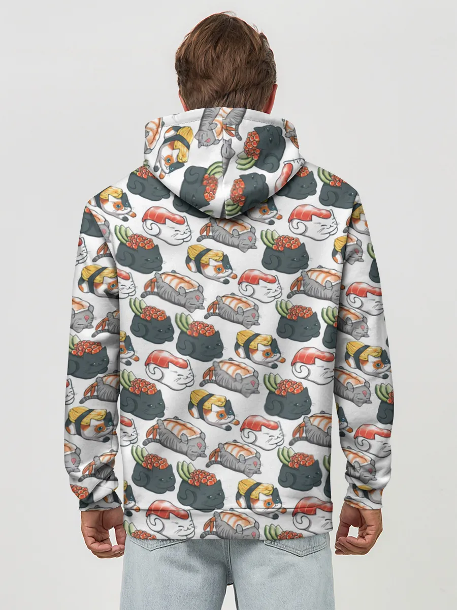 Худи мужской база хлопок / Котики | Суши