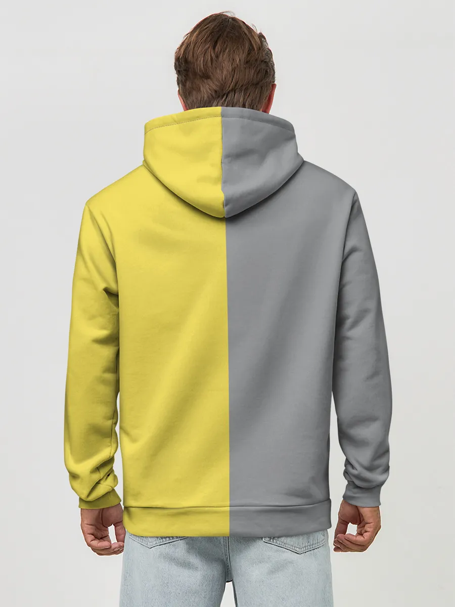 Худи мужской база хлопок / Ultimate Grey X Illuminating