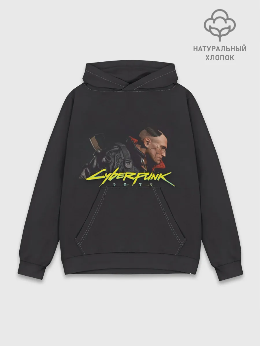 Худи мужской база хлопок / Киберпанк 2077