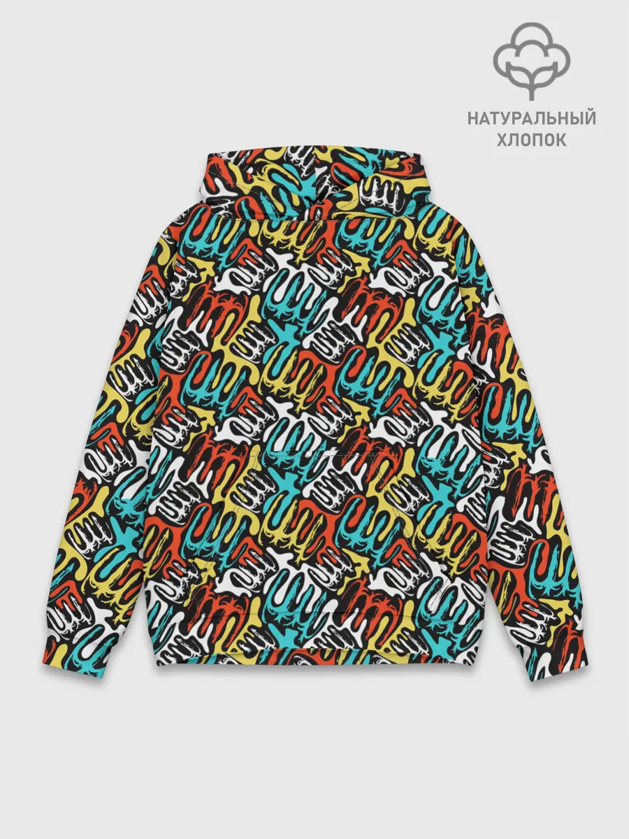 Худи мужской база хлопок / граффити