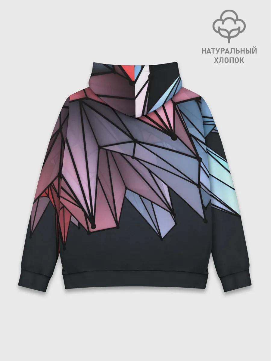 Худи мужской база хлопок / ГеометриЧеский Рисунок