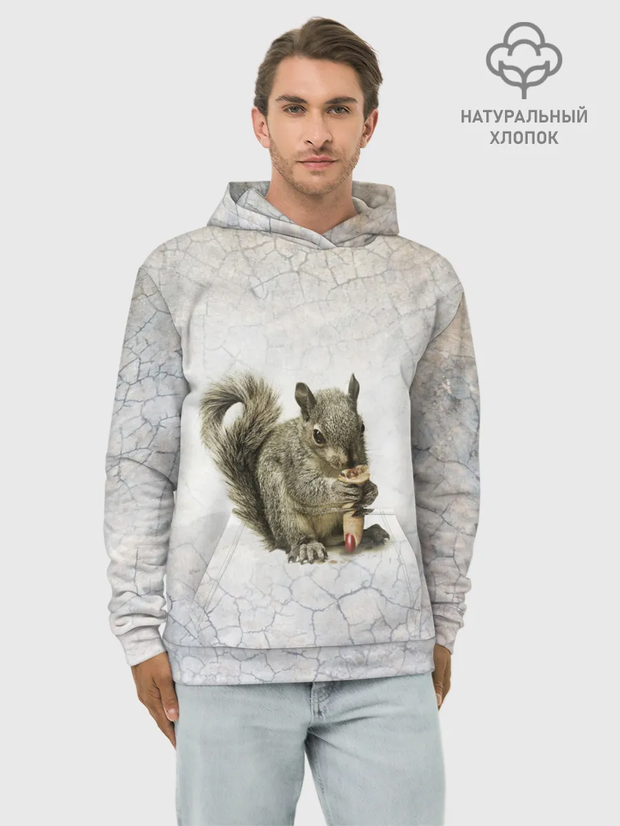 Худи мужской база хлопок / Белки