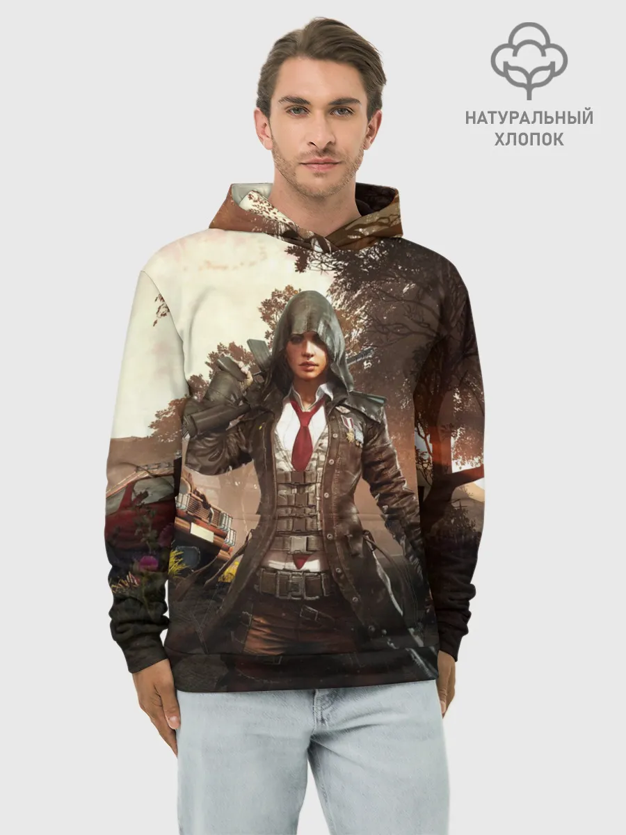 Худи мужской база хлопок / PUBG