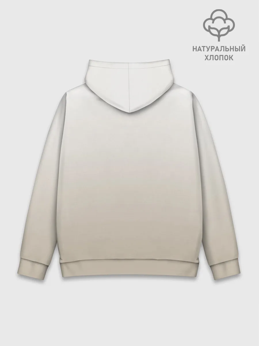 Худи мужской база хлопок / летящая сова рисунок