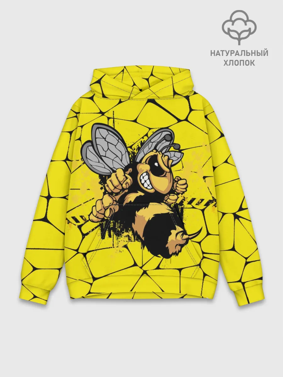 Худи мужской база хлопок / Дикая пчела