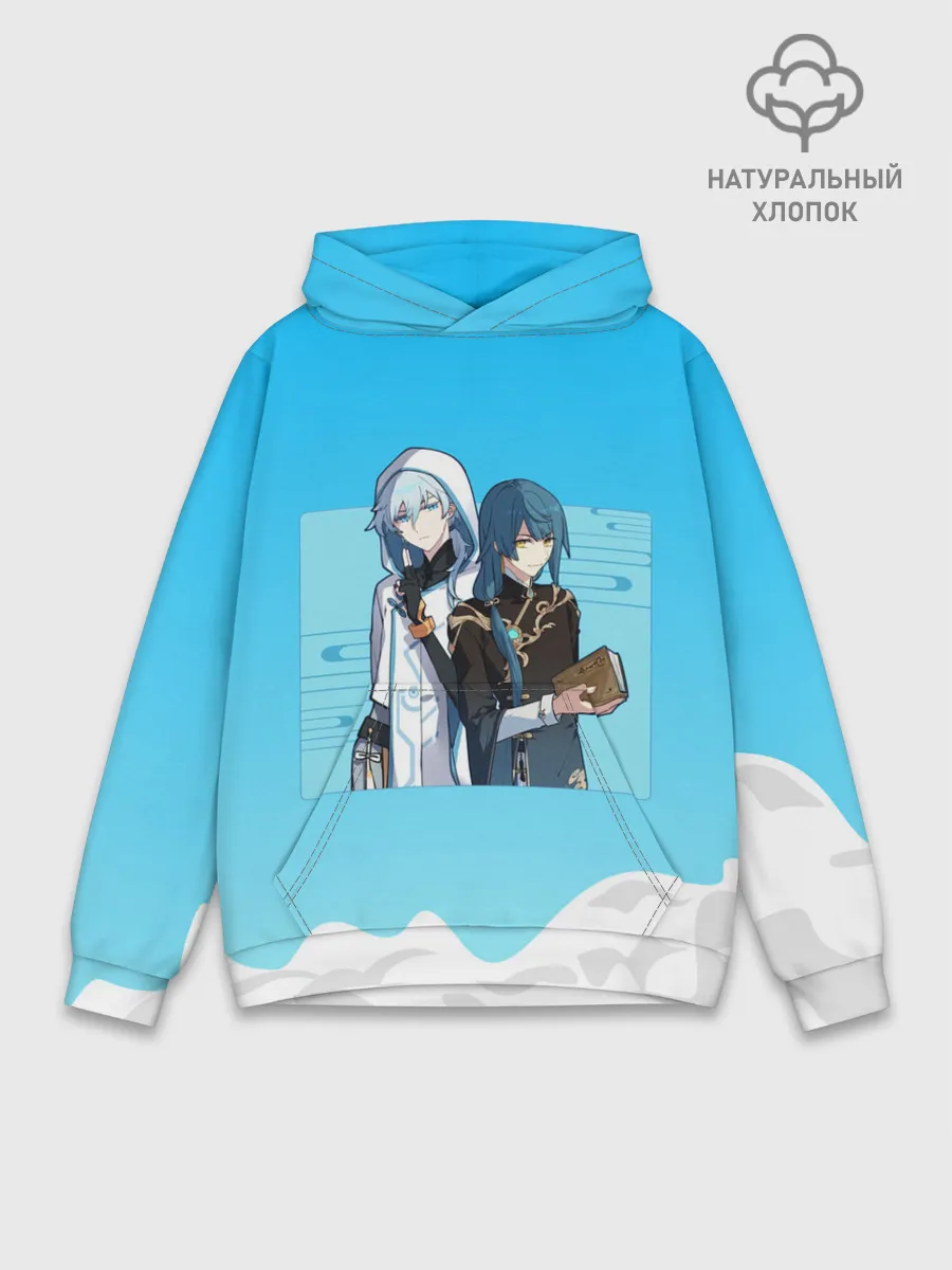 Худи мужской база хлопок / Genshin Impact