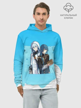 Худи мужской база хлопок / Genshin Impact