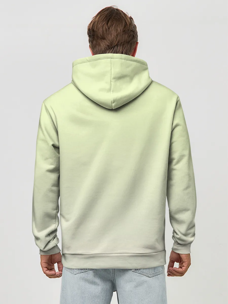 Худи мужской база хлопок / арт сова яркая