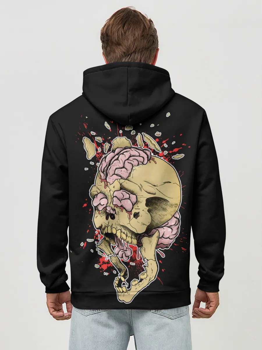 Худи мужской база хлопок / Череп