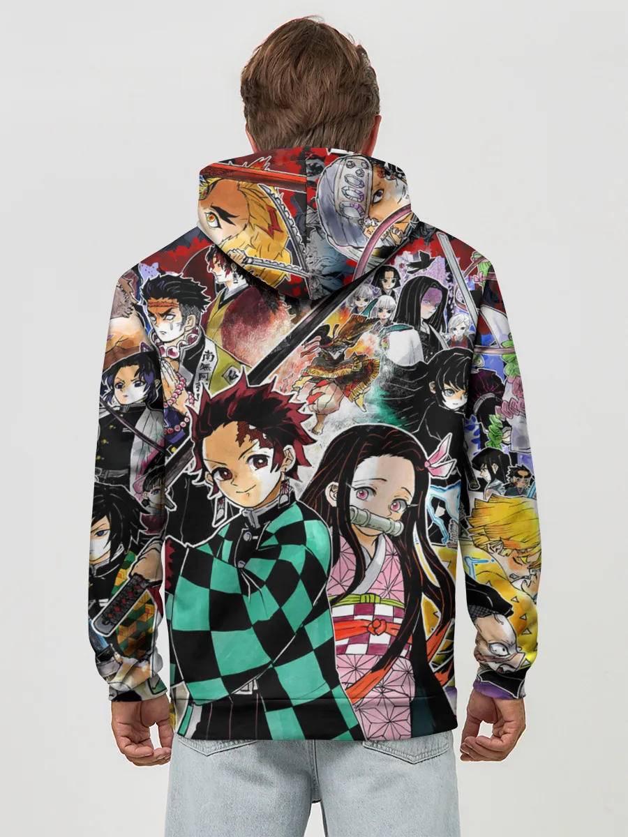 Худи мужской база хлопок / Клинок рассекающий демонов