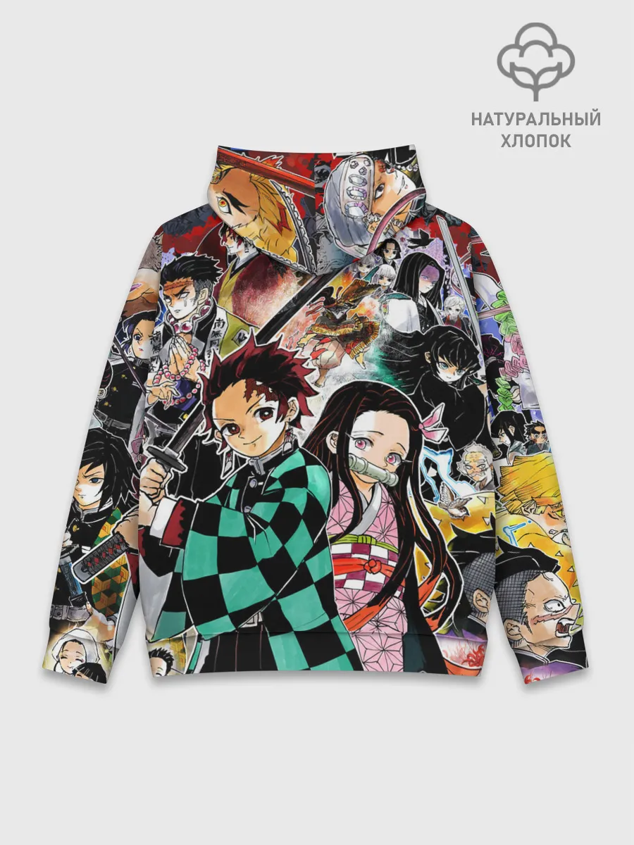 Худи мужской база хлопок / Клинок рассекающий демонов