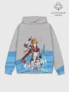 Худи мужской база хлопок / Genshin Impact - Tartaglia
