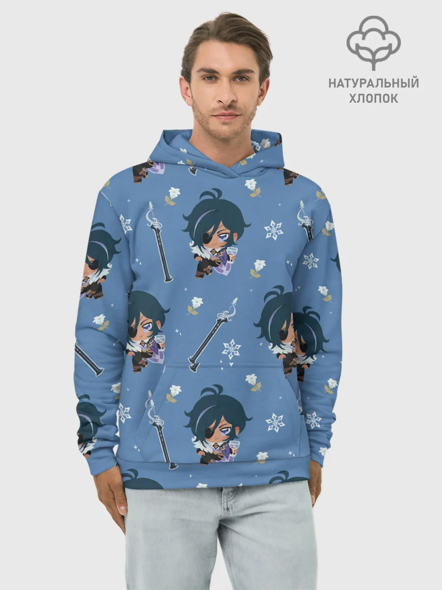 Худи мужской база хлопок / Genshin Impact