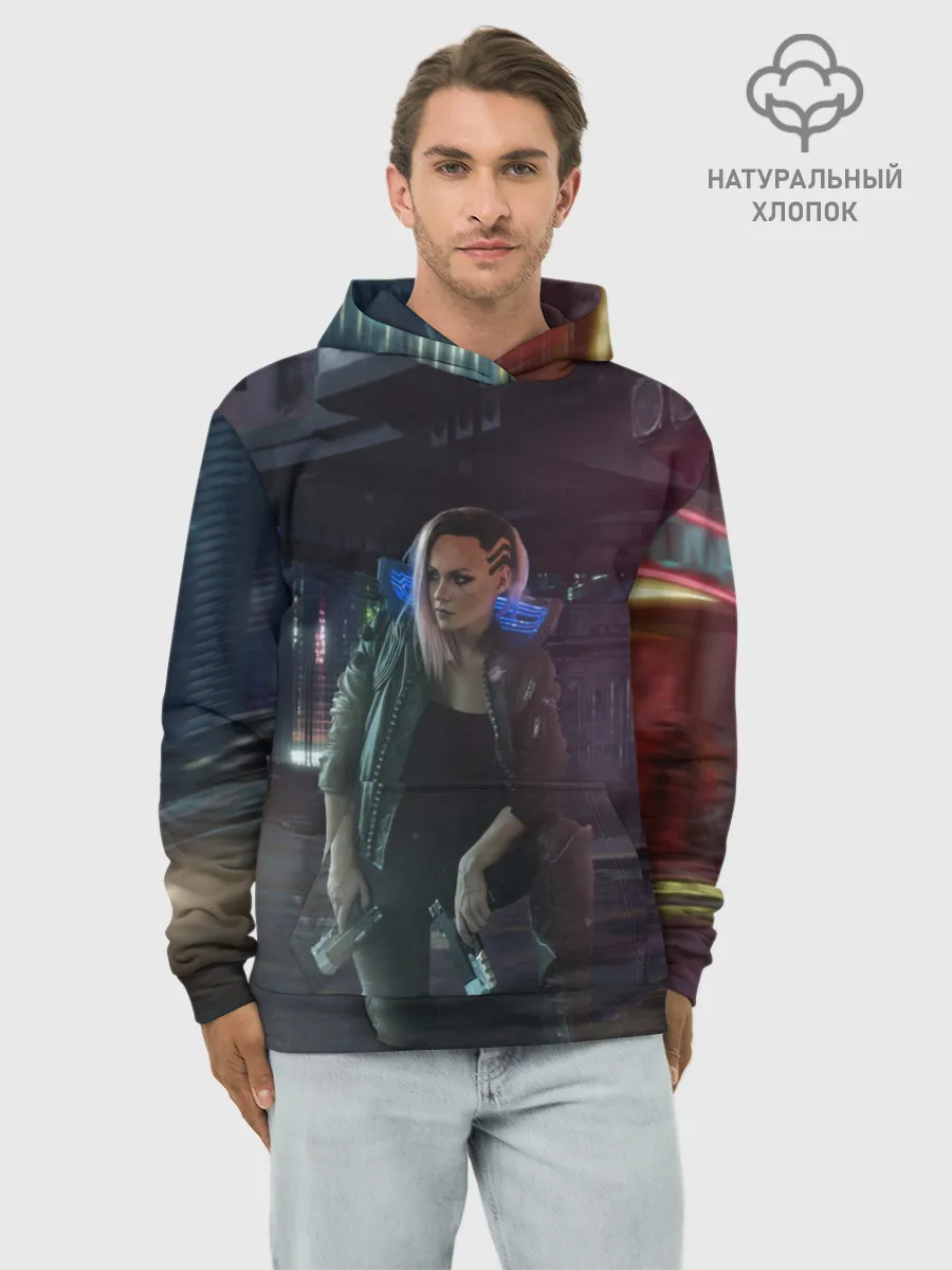 Худи мужской база хлопок / Cyberpunk 2077