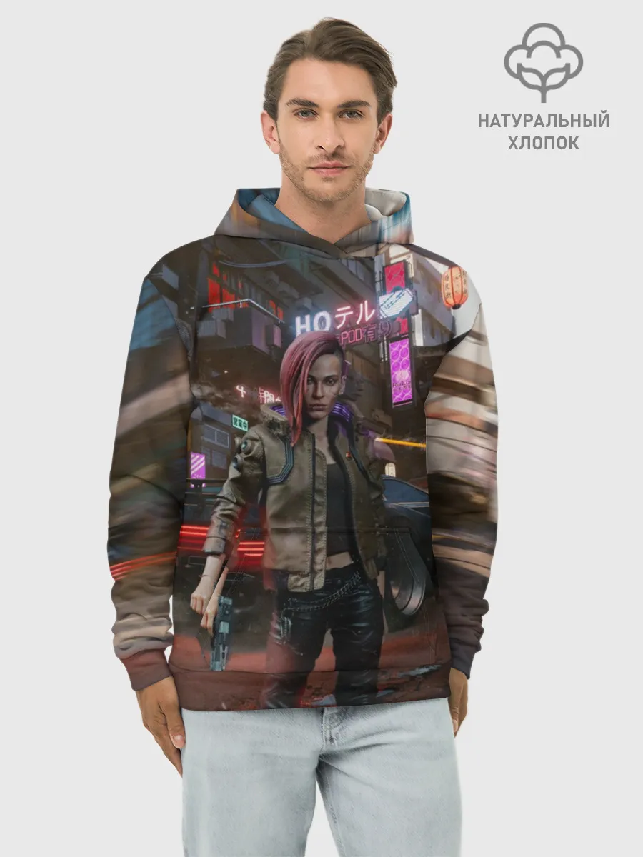 Худи мужской база хлопок / Cyberpunk 2077