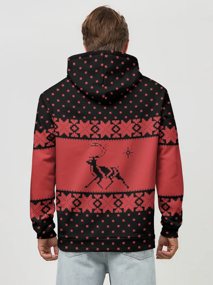 Худи мужской база хлопок / Северный Олень