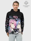 Худи мужской база хлопок / Re:Zero, Рам и Рем