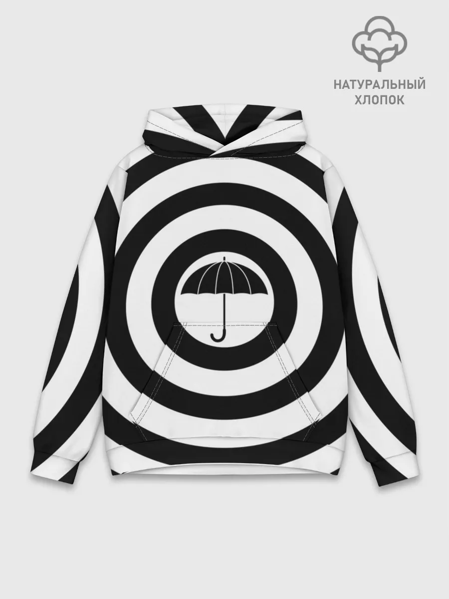 Худи мужской база хлопок / Узор Академия Амбрелла