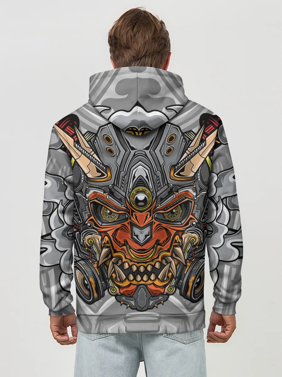 Худи мужской база хлопок / Cyber Samurai