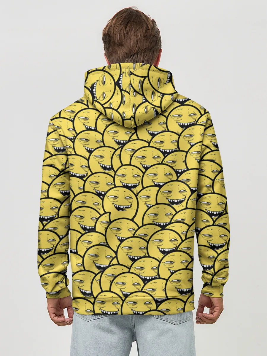Худи мужской база хлопок / Йоба-смайлики