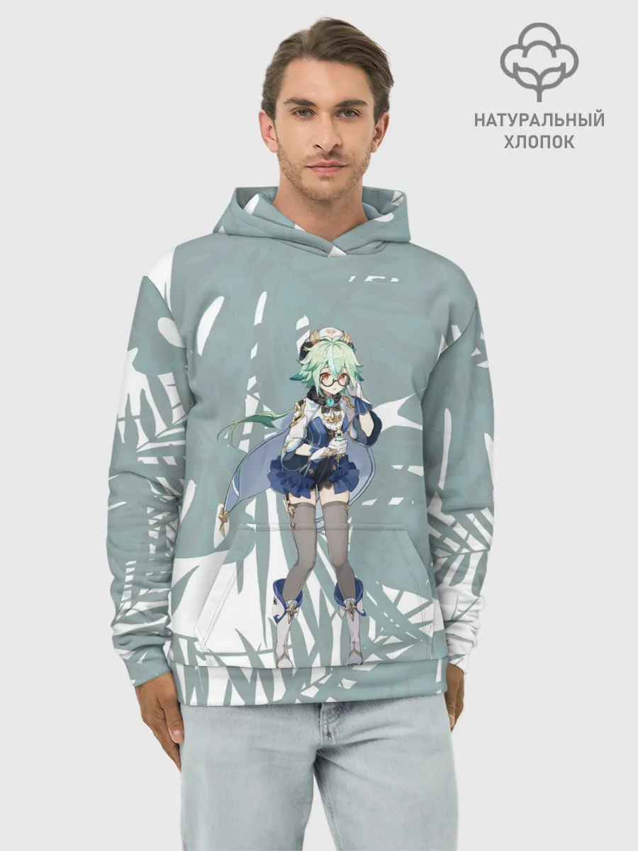 Худи мужской база хлопок / Genshin Impact