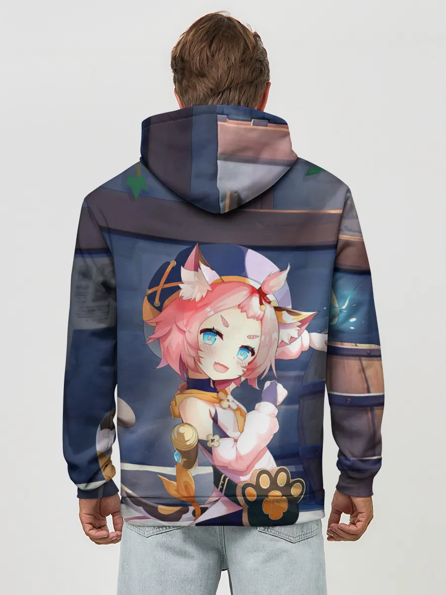 Худи мужской база хлопок / GENSHIN IMPACT