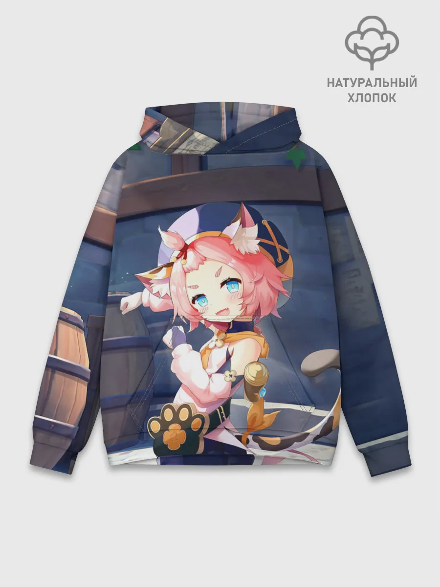 Худи мужской база хлопок / GENSHIN IMPACT