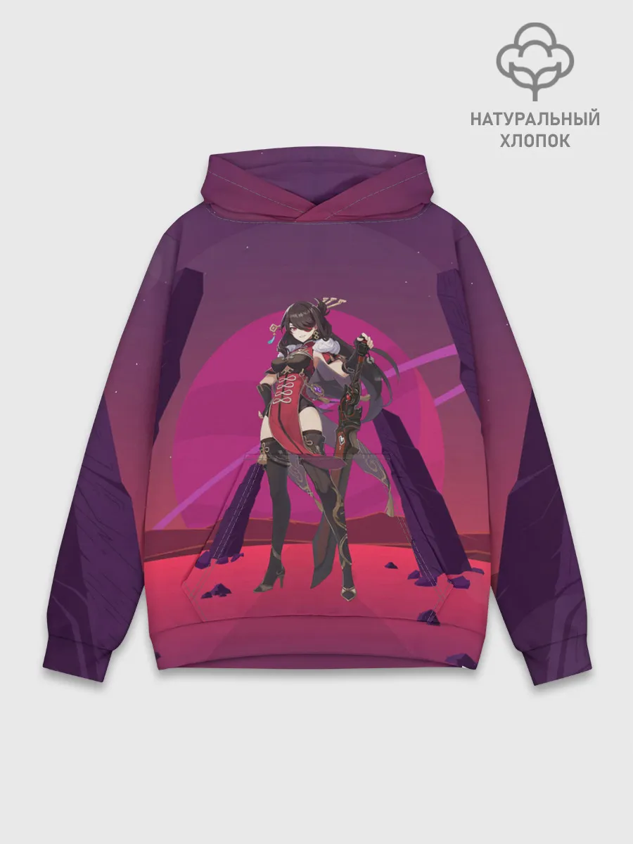 Худи мужской база хлопок / Genshin Impact