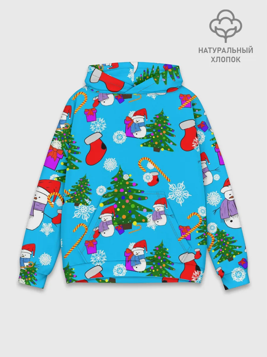 Худи мужской база хлопок / Новый год