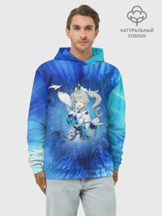 Худи мужской база хлопок / Барбара. Genshin Impact