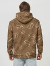 Худи мужской база хлопок / Кофейный узор