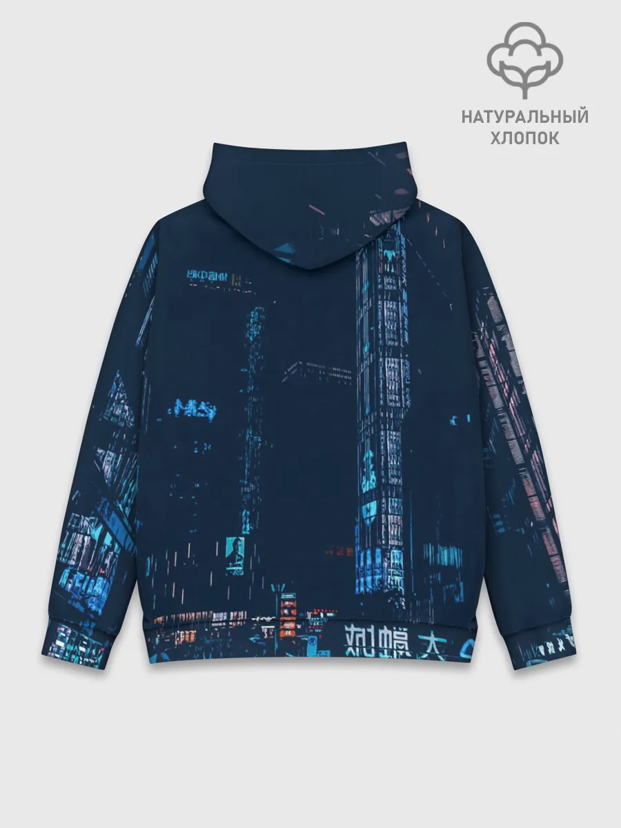 Худи мужской база хлопок / Ято на фоне города