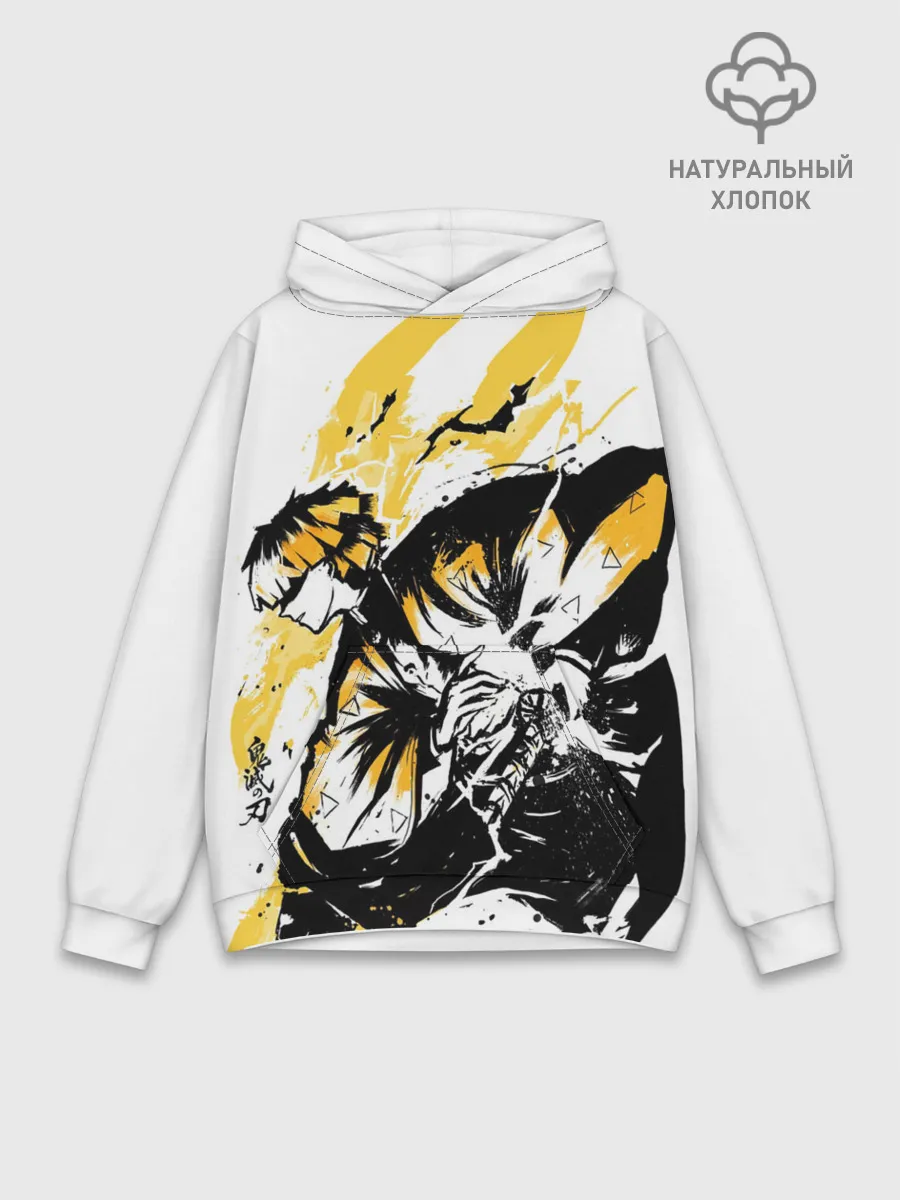 Худи мужской база хлопок / Zenitsu Зеницу Клинок