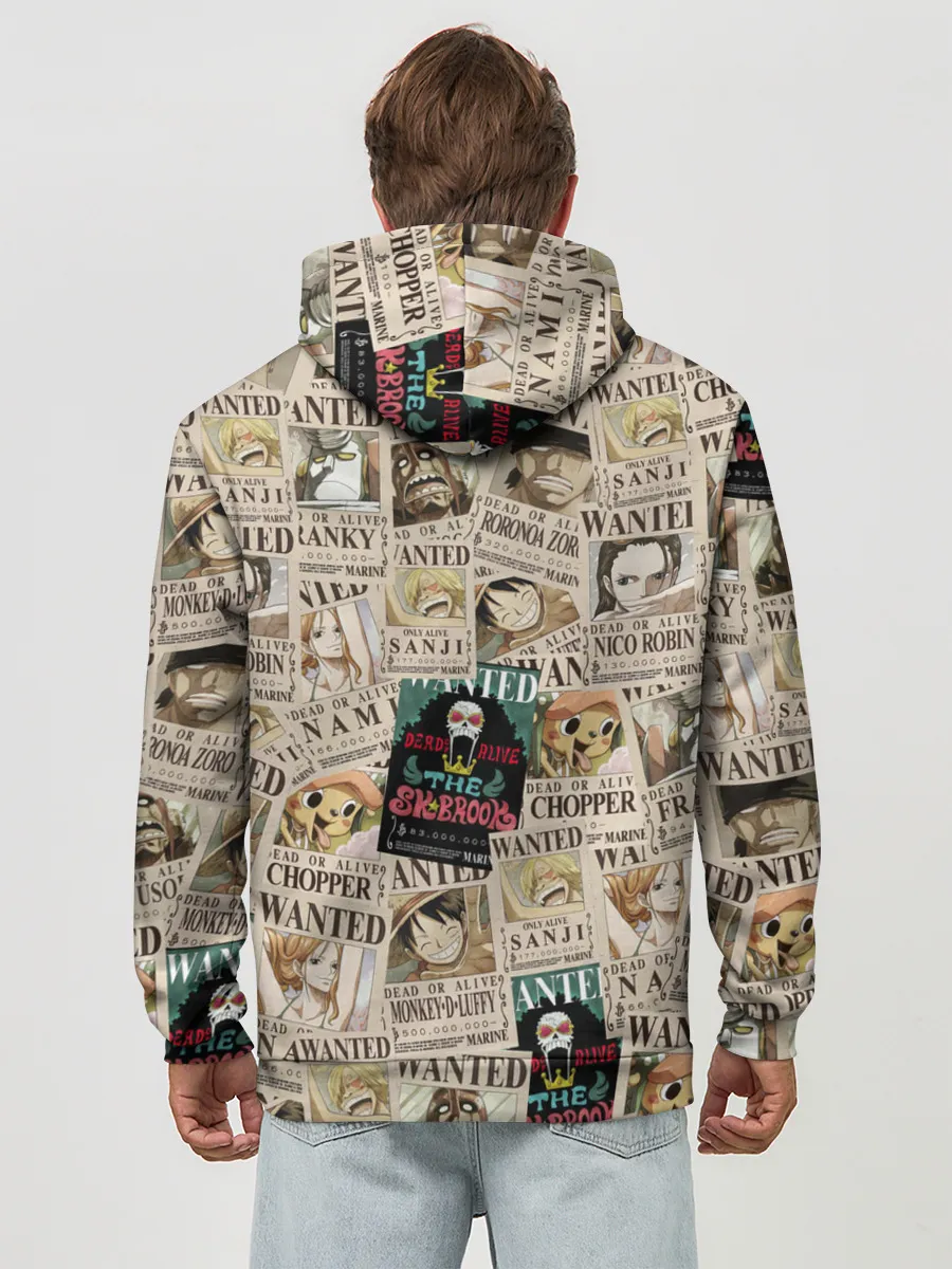 Худи мужской база хлопок / Ван пис