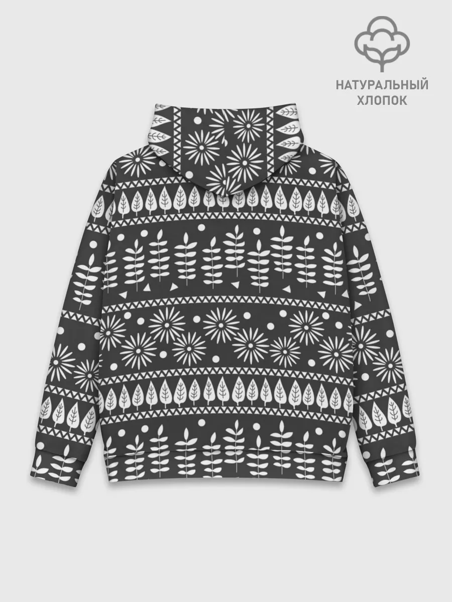 Худи мужской база хлопок / Этнические узоры