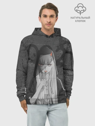 Худи мужской база хлопок / Zero Two Меланхолия