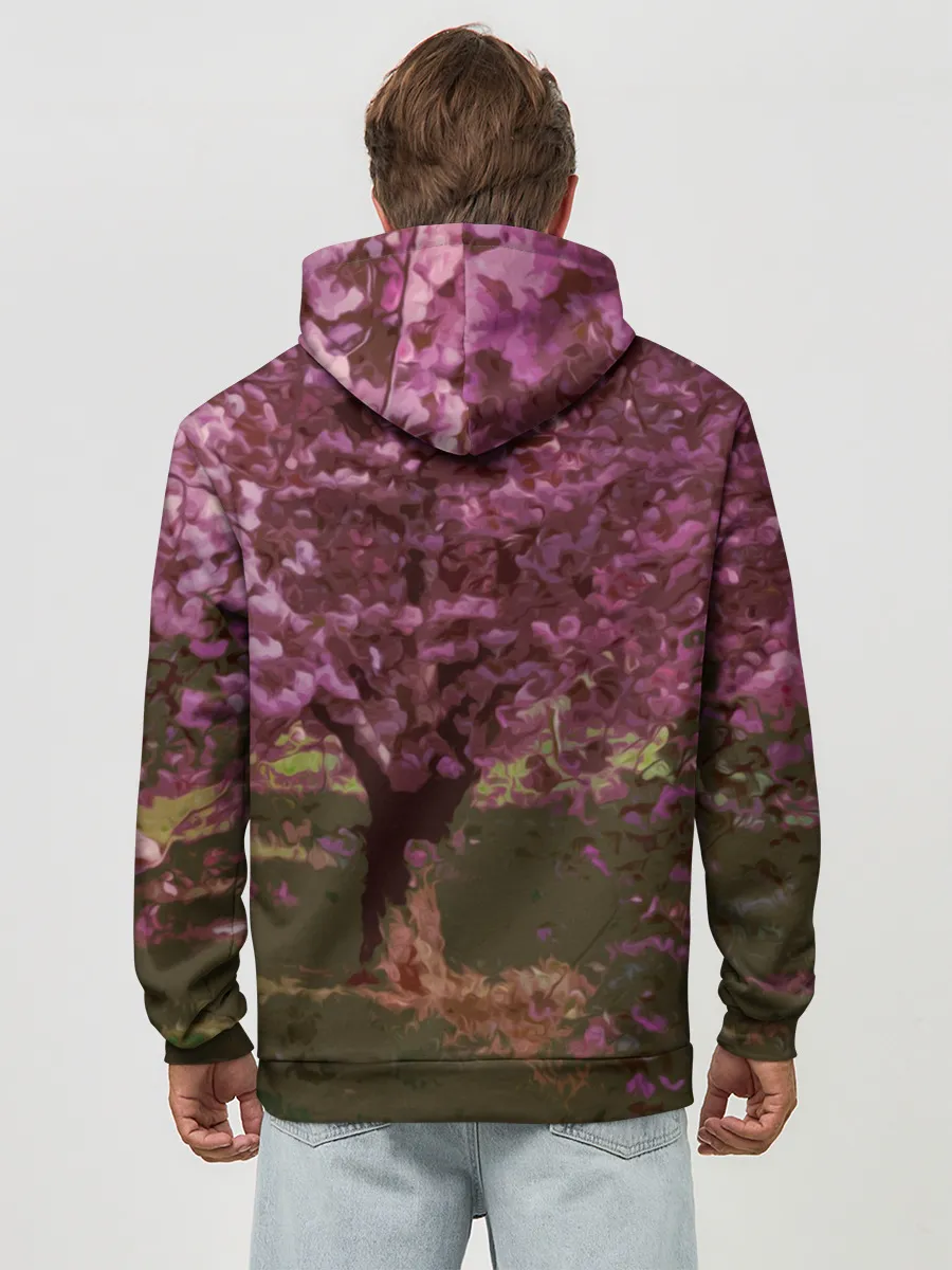 Худи мужской база хлопок / Zero Two Сад сакуры