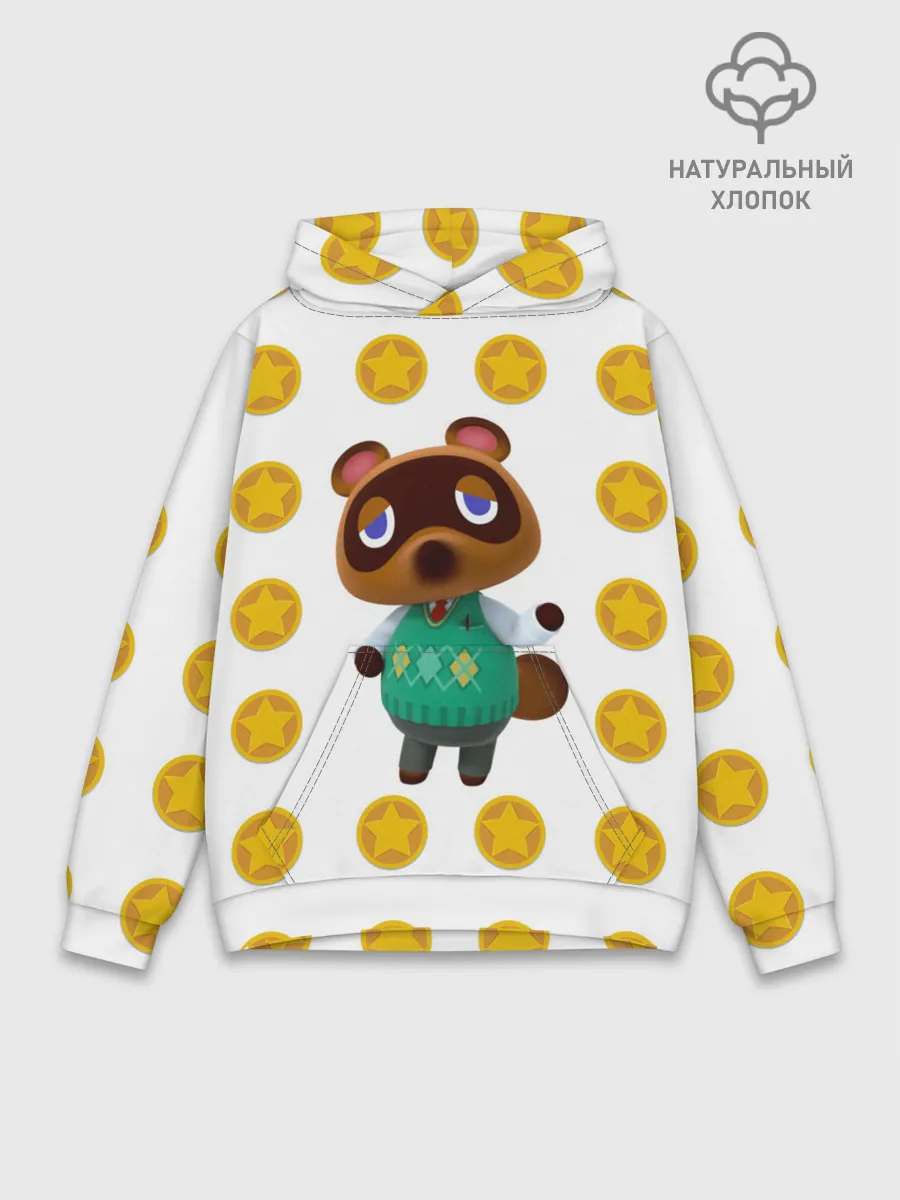 Худи мужской база хлопок / Animal crossing - Nook
