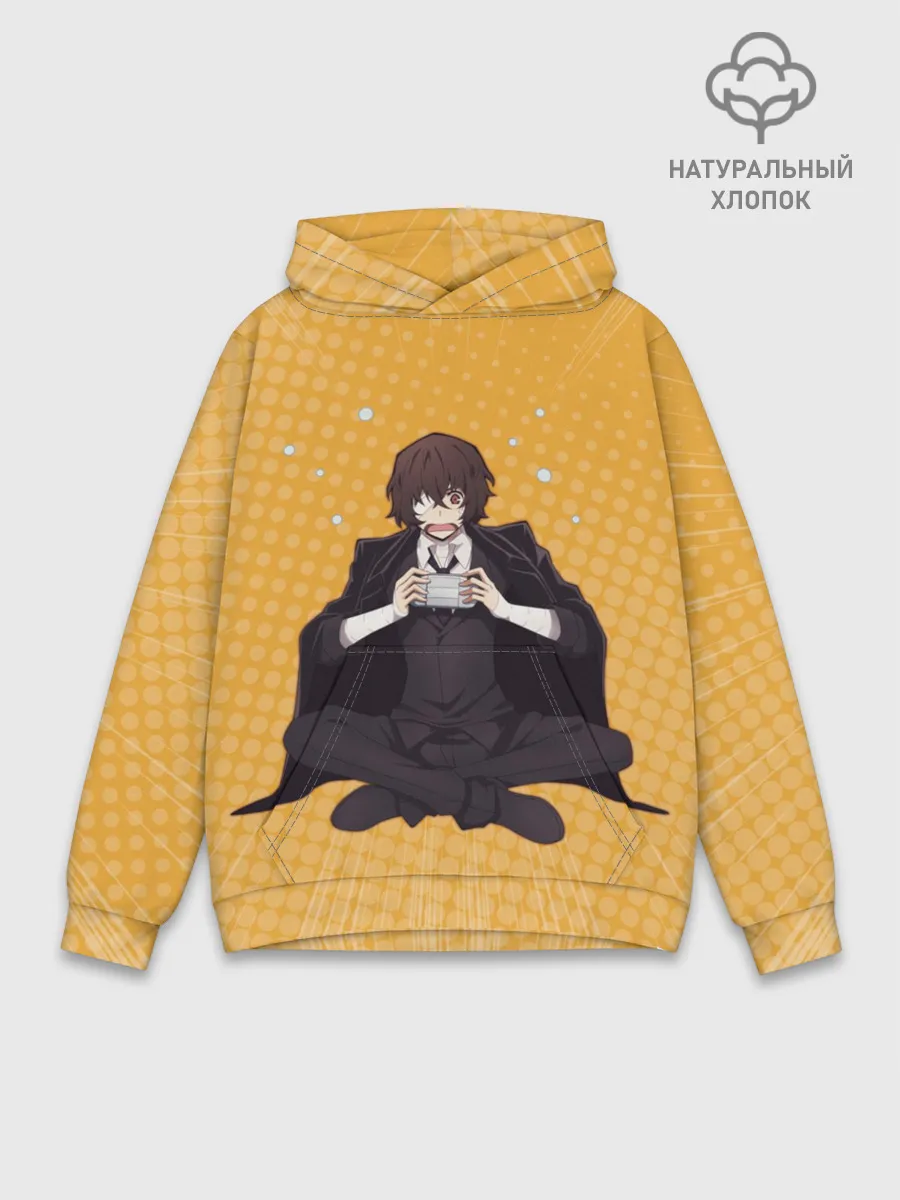 Худи мужской база хлопок / Дазай