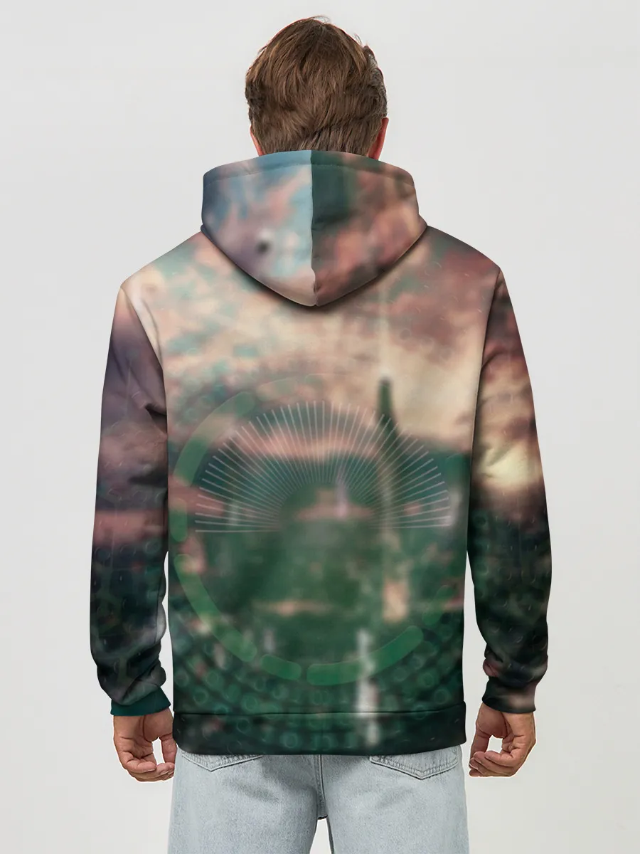 Худи мужской база хлопок / АСКА в своем костюме пилота