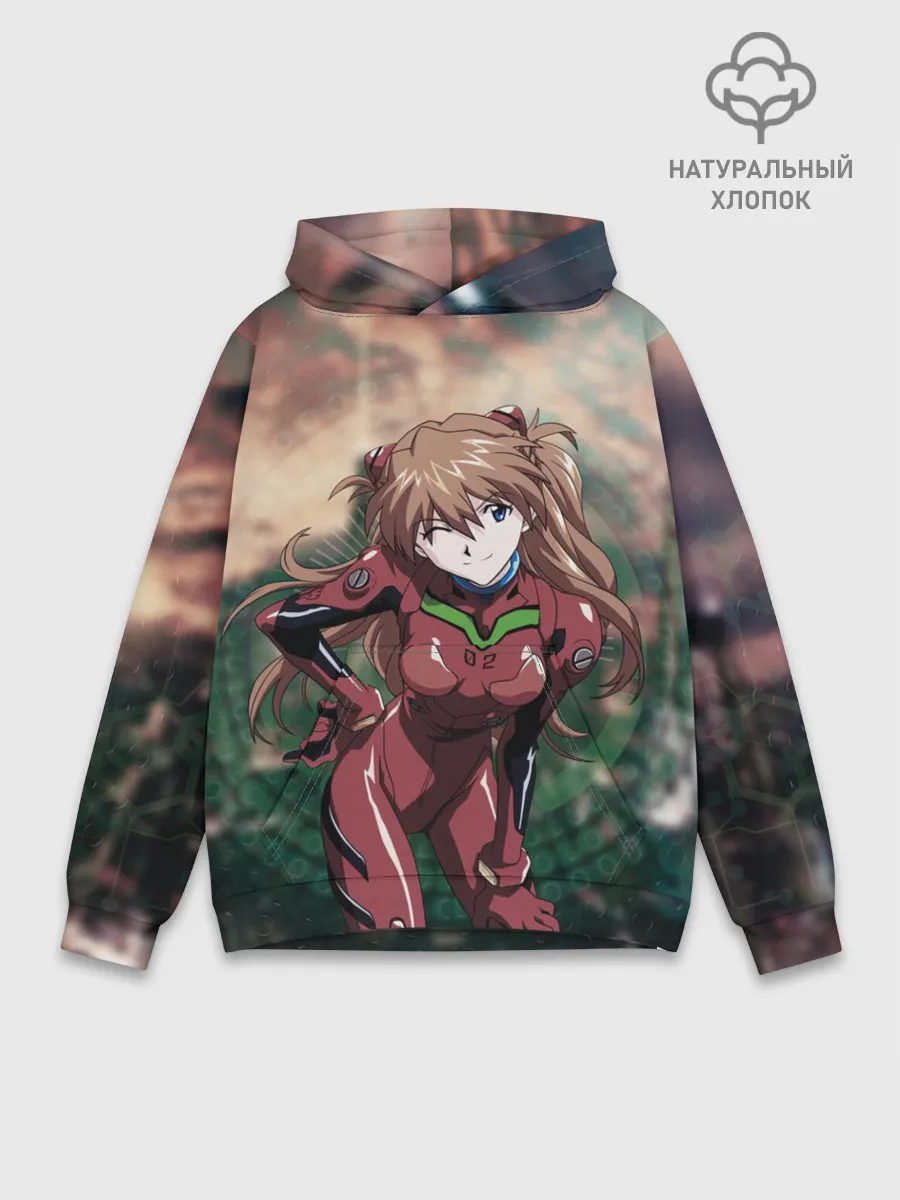 Худи мужской база хлопок / АСКА в своем костюме пилота