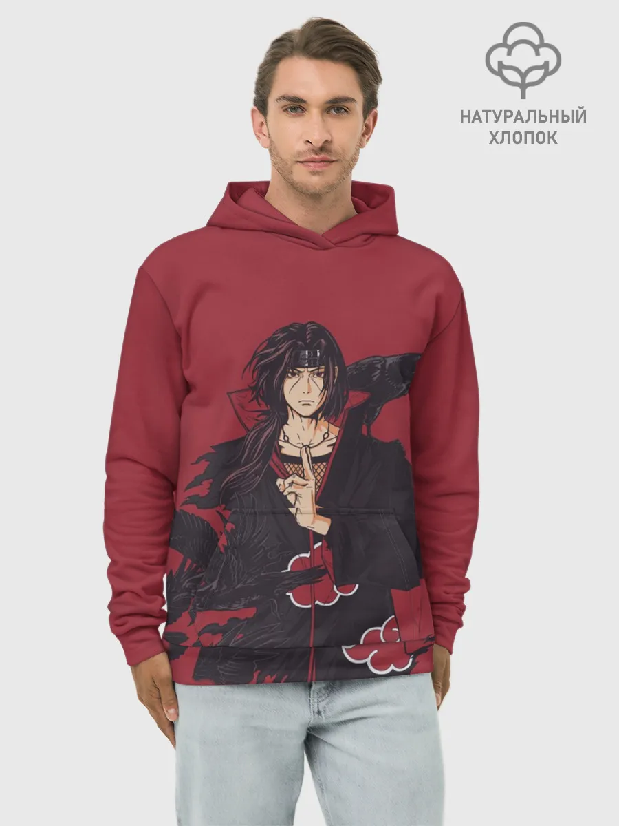 Худи мужской база хлопок / Итачи