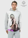 Худи мужской база хлопок / NIER AUTOMATA / 2B